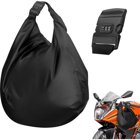 Sac de Casque de Moto Verrouillable, 30L Grand sac de casque de vélo pour casques de moto casques de ski casques de vélo casques d'équitation basket-ball fitness, Étanche sac de rangement de moto (1/5)