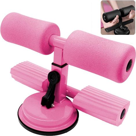 Barre Pour Sit-Ups - Barre D'Assistance Pour Exercices Abdominaux - Avec Ventouses Réglables En Hauteur - Acier À Froid - 26 x 7 x 16 cm - 1 Pièce