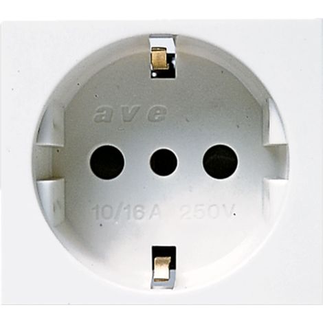 Presa Schuko P30 2P+T 16A Banquise AVE 45B90TS