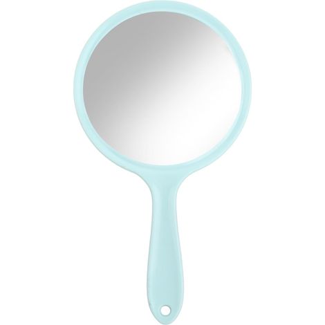 Miroir à Main avec Poignée Miroir Double Face Grossissant 1X/3X Miroirs de Courtoisie Forme Ronde pour Le Maquillage Quotidien des Dames (Vert) (1/5)