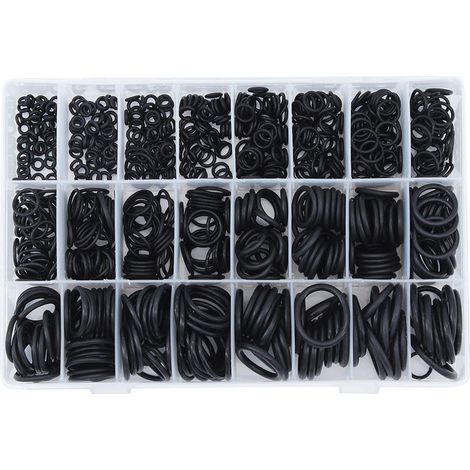 740 Pcs 24 Taille Joint Torique Nitrile Caoutchouc NBR Joint Assortiment Kits, Joint d'étanchéité Joints Toriques