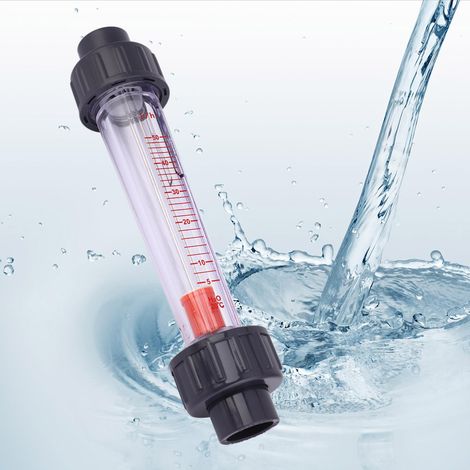 Débitmètre à tube plastique LZB-15(D), débitmètre pour liquides, haute précision, résistant aux alcalis et aux acides, 5-50 l/h (1/5)