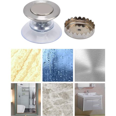 Seifenschale aus Edelstahl mit Saugnapf, kein Bohren erforderlich, magnetischer Abtropffläche, Badezimmerablage, konischer Seifenhalter ohne Abdrücke (1/5)