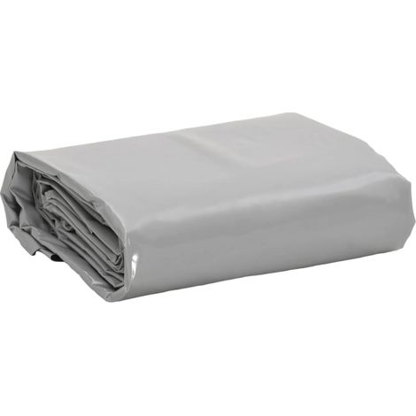 vidaXL Tarpaulin Grey 4x7 m 650 g/m²