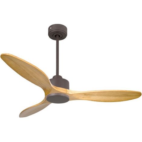 Modulo de KlassFan Super déstratificateur d'air Chocolat et pales bois clair thermostat 25 à 40 m² KLDC6SlimP5SW132 (1/5)