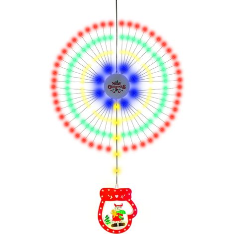 Guirlande lumineuse de Noël en forme de feu d'artifice, suspension décorative étanche IP65, lumières colorées, 8 modes d'éclairage (1/3)