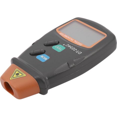 Berührungsloser digitaler Drehzahlmesser 2,5 U/min – 99.999 U/min, LCD-Bildschirm, Geschwindigkeitstester DT2234C