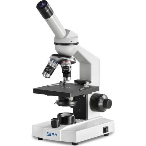 Kern - Microscope à lumière transmise OBS-1 monoculaire WF 10x/Ø 18 mm revolver à 3 objectifs - OBS 102 (1/2)