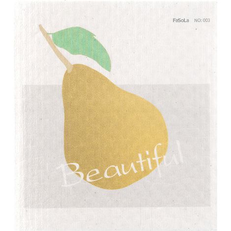 Chiffon De Nettoyage - Fibre De Bois - Pour Vaisselle Et Surfaces - 19,5 X 17 Cm - 1 Pièce (1/5)