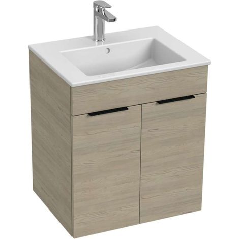 Jika Cube - Mobile con lavabo 55x43x61 cm, frassino H4536111765141