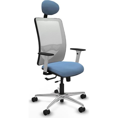 Chaise de bureau piqueras y crespo Zulema blanc support lombaire (1/2)