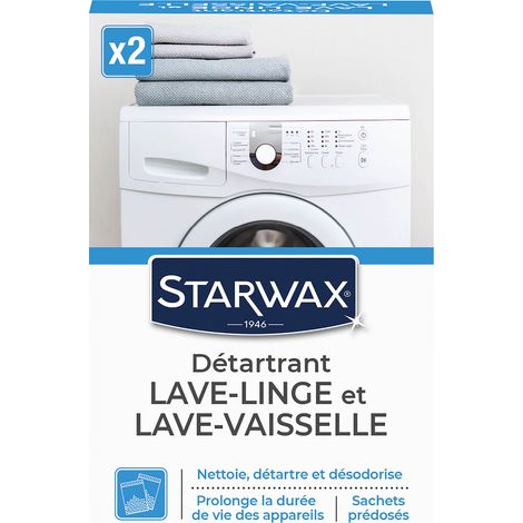 Détartrant pour lave-linge et lave-vaisselle 2 X 75g STARWAX