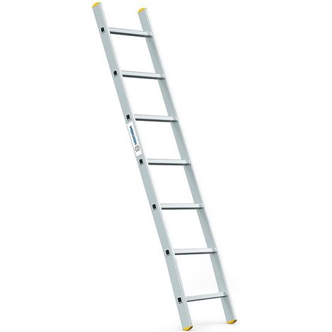 Echelle simple StablePro 7 marches en aluminium, légère et durable, hauteur de travail maximale 2,95m, garantie 5 ans, charge maximale 150kg, Hostrom