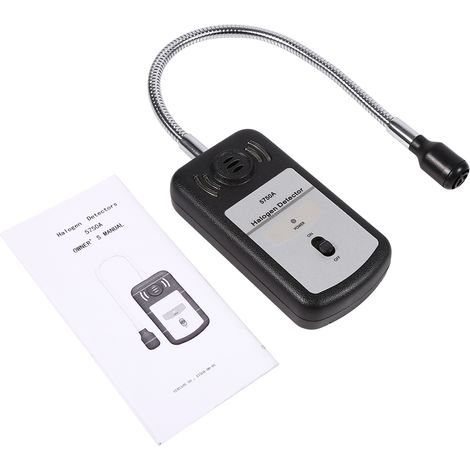 Détecteur de fuites gaz halogène Sonde flexible 30cm Alarme sonore et lumineuse Haute sensibilité Noir ABS (1/5)