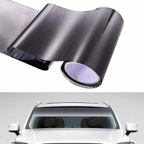 Car Window Sunshade Strip Tint Film Front Windshield Protects Tint Sticker DIY (1/4)