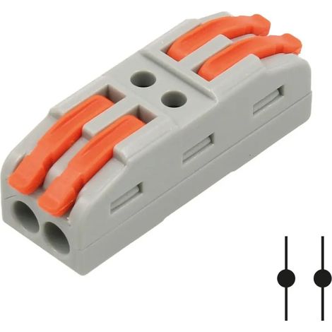 Connecteur rapide réutilisable à 2 voies avec verrouillage From Lever Joint Con5181