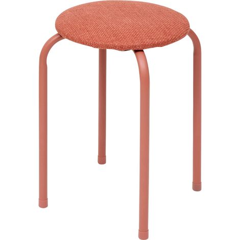 Tabouret flexy plus rose foncé en tissu chiné - 5five