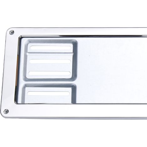 Cadre de plaque d'immatriculation monobloc embouti, d'une robustesse exceptionnelle, pour SUV et véhicules utilitaires. (1/5)