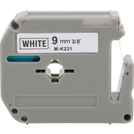 Ruban étiqueteuse 9mm PET M K221 Compatible Brother PT-65/70/80 (1/5)