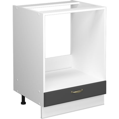 Küchenschränke Fame-Line, Anthrazit Landhaus, 60 cm ohne Arbeitsplatte, Vicco
