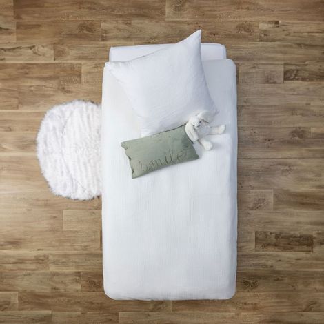 Parure de Lit 2 Pièces Milo 140x200 Blanc (1/3)