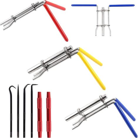 Set di 5 attrezzi per l'installazione di guarnizioni idrauliche Swpeet - Attrezzi per la riparazione di pistoni e cilindri idraulici - Attrezzi per guarnizioni a U e aste di torsione con kit di ganci (1/5)