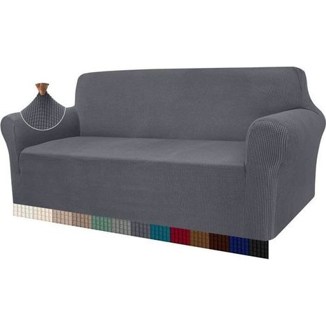 Housse de Canapé Jacquard Élastique - Protection Salon Antipeluche, Lavable pour Chiens/Animaux (1/5)