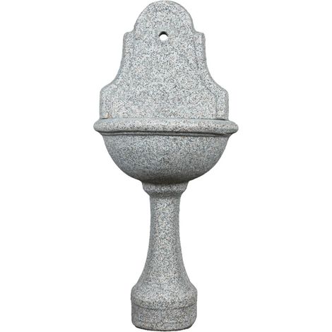 fontana da giardino a muro "drava", 53x35x120 cm - kam