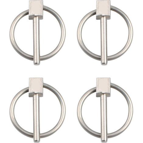 Lot de 4 épingles à nourrice en acier inoxydable de 3 mm