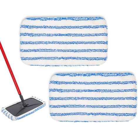2 Pcs Fits for O Ceda Spin Mop Replacement Head Attachment, Microfiber Replacement Cloth Flat Mop Head, Washable and Reusable (1/5)