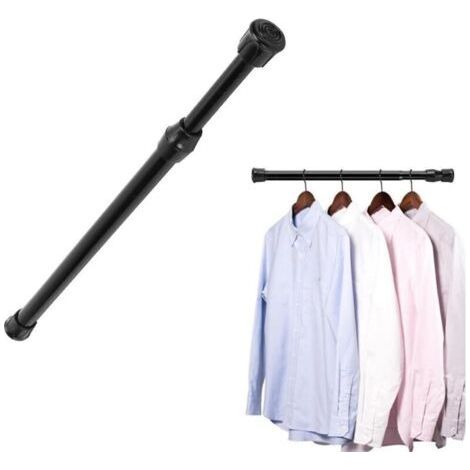 Tringle de rideau télescopique (30 50cm), barre tension réglable, sans perçage, anti rouille, idéale pour fenêtres et pende (1/4)