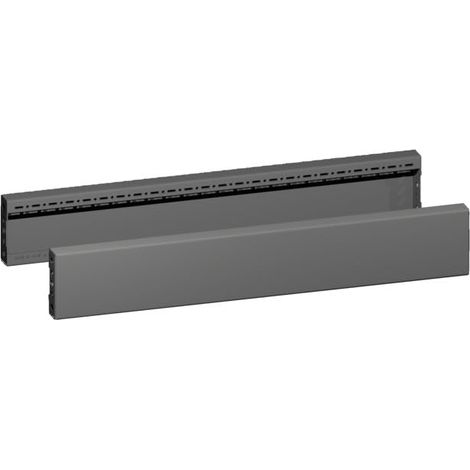 RITTAL 8660.034, LOT DE 2 PANNEAUX DE GARNITURE DE SOCLE, POUR BOÎTIER DE 80 CM DE LARGE, NOIR, HAUTEUR 10 CM 8660034