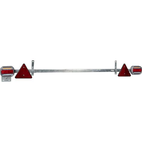 JBM54161 Attelage télescopique avec 2 feux LED et 2 réflecteurs (1/2)