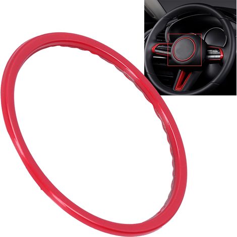 Autocollants et anneaux décoratifs à paillettes rouges pour volant de voiture, compatibles avec les Mazda CX-4 et CX-5. (1/5)