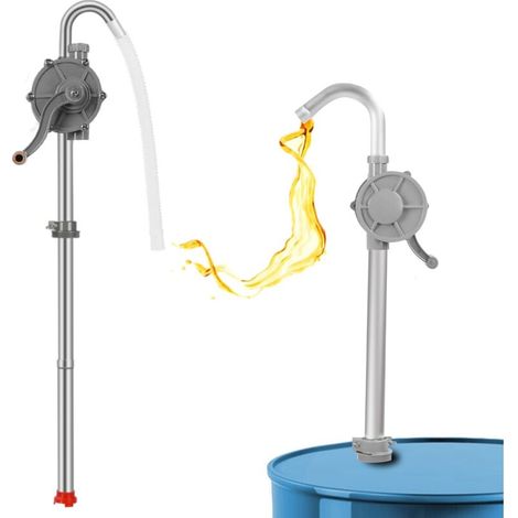 Handpumpe aus Aluminium für 5- bis 55-Gallonen-Fässer (208 bis 208 Liter): Öl, Diesel, Kerosin und Hydraulikflüssigkeit. – Crezuo
