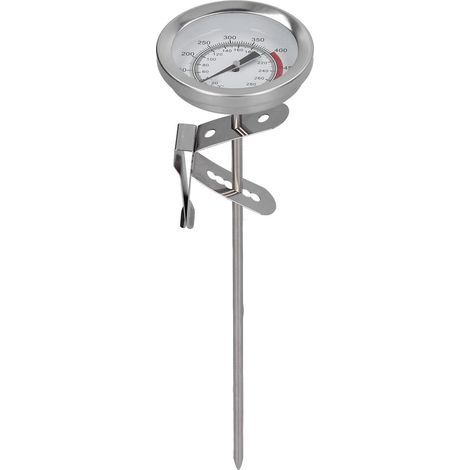 Thermostat à haute température de friteuse de café de thé de lait de thermomètre de friture d'acier inoxydable pour le gril de BBQ de dinde (1/5)