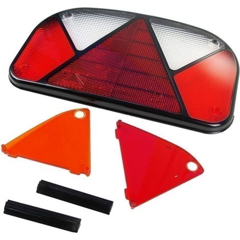 Cabochon de feu pour remorque – Montage gauche/droit – Dimensions 240x140x52 mm – Compatible remorques Ecim, Franc, Trelgo, Saris – Aspock