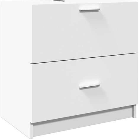 Maison Exclusive - Waschbeckenunterschrank Weiß 59x37x59 cm Holzw