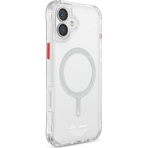 Funda Skinarma Saido para iPhone 16 6.1 con carga magnética, transparente/transparente. (1/5)