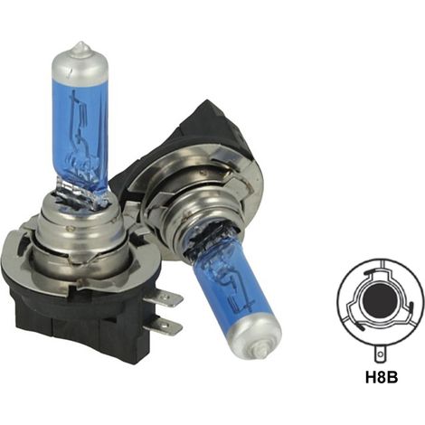 Coppia 2 Lampade H8B 12V 35W PGJY19-1 Super White Effetto Xenon Bianca Compatibile Osram (1/3)