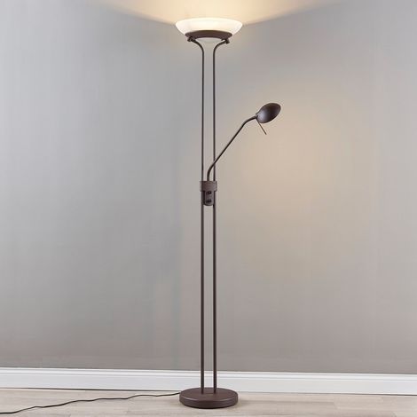 [GEBRAUCHT] Lindby Yveta Led Deckenfluter Stehleuchte Standleuchte Stehlampe 2 Fl Rostfarben B-Ware