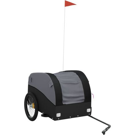 Remorque de vélo noir 45 kg fer