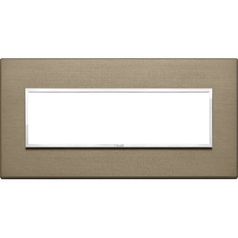 Placca 7M bronzo scuro Vimar Eikon Evo 21657.05