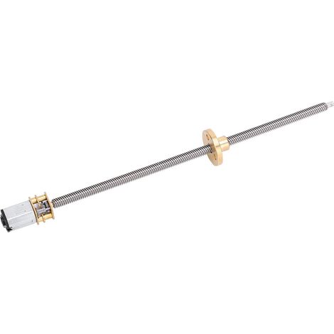 Getriebemotor mit Gewindeuntersetzung und langer Abtriebswelle, Dauerstrom T5 x 160 mm, N20DC12V, 60 U/min (1/5)