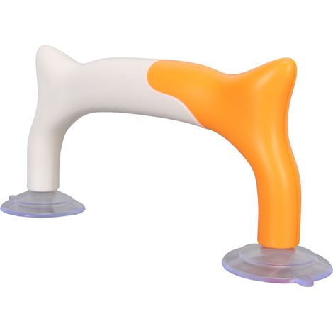 Règle de couture et de patchwork ergonomique à rayures jaunes et blanches, facile à assembler, avec ventouse puissante en ABS et PVC. (1/5)