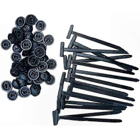Attaches auto-bloquantes avec bouton-poussoir, liens de serrage universels pour rangement, 10-100 pièces, attaches nylon résistantes, colliers de fixation pratiques pour câbles et objets. (1/5)