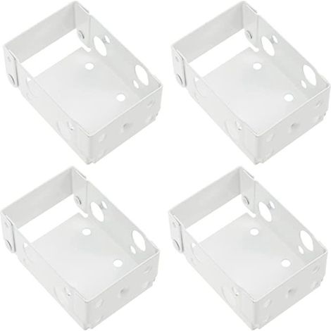 Accessoires pour support de fixation de rideau : support de fixation latéral et supérieur blanc pour store vénitien