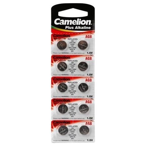 Pile per orologio 1,5V-42mAh LR1120/AG8 (10 pezzi/confezione)