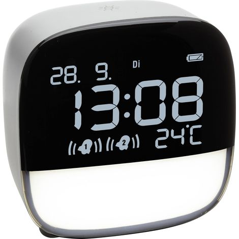 TFA Dostmann 60.2034.02 à quartz Réveil blanc Heures de réveil 2 (1/4)