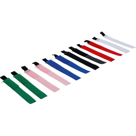 Assortiment de bandes auto-agrippante 20 x 190 mm 12 pièces BGS Do it yourself (1/3)